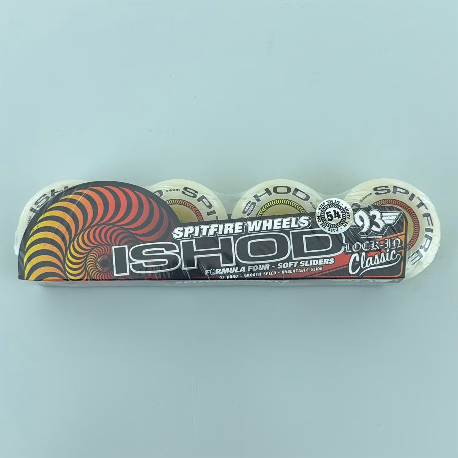 Spitfire Wheels Formula Four Soft Sliders Ishod Lockin Classics 54mm 93a packaging- Nordic Skateboard Supply