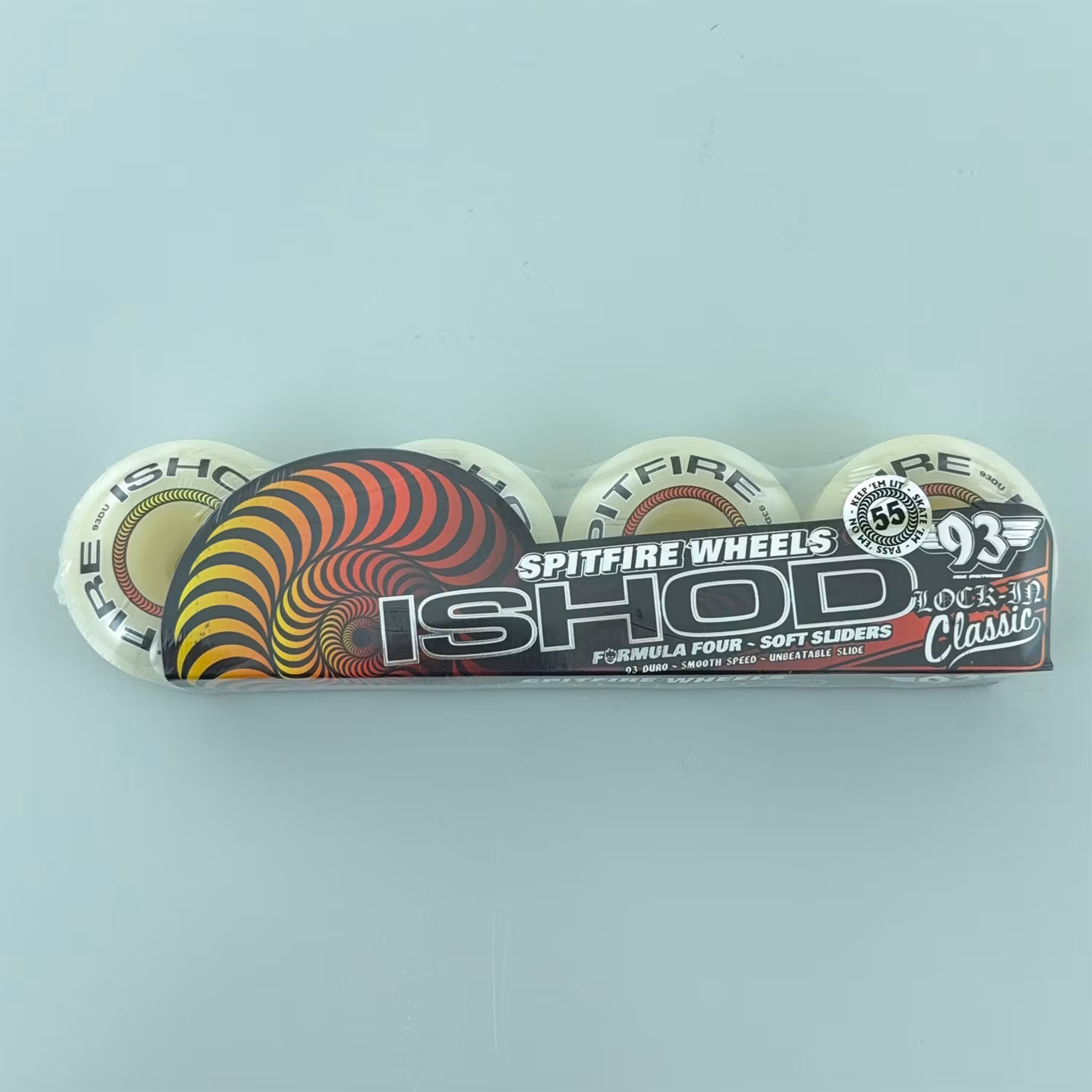 Spitfire Wheels Formula Four Soft Sliders Ishod Lockin Classics 55mm 93a packaging - Nordic Skateboard Supply