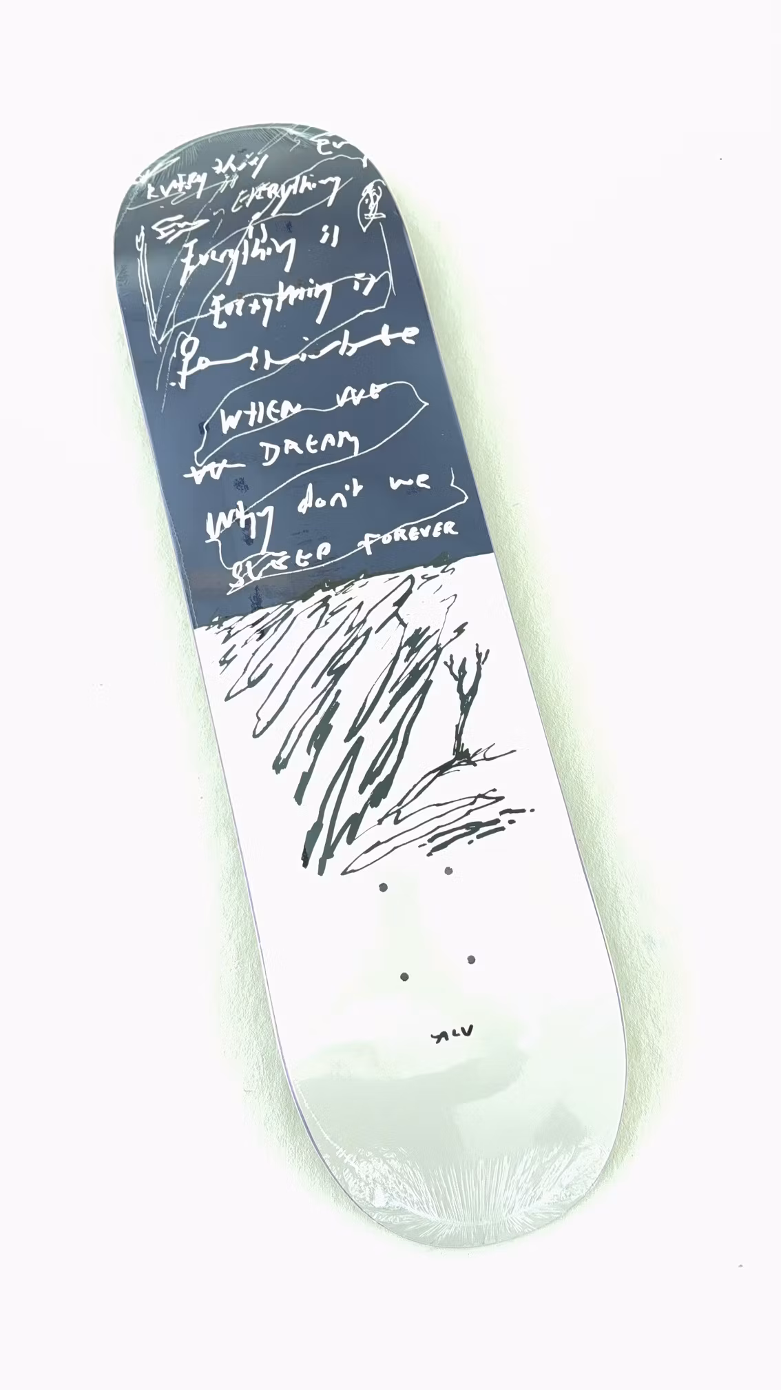 Skateboard Polar Team Alv - Sleep Forever 8.25 graphic - Nordic Skateboard Supply