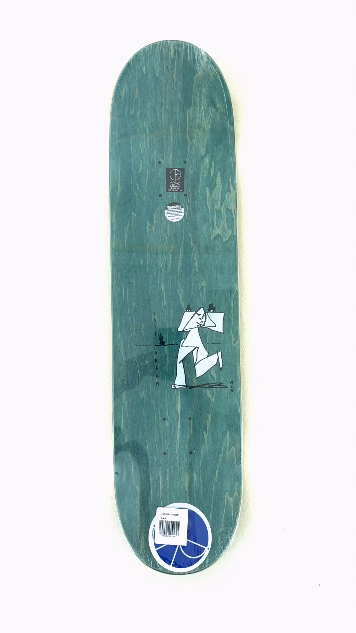 Skateboard Polar Team Alv - Freedom 8.25 inch top - Nordic Skateboard Supply