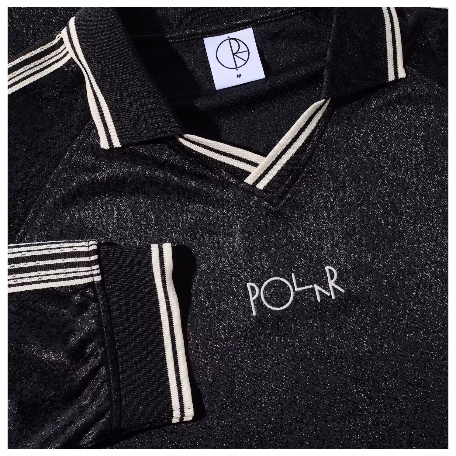 Polar Skate Co Davie LS Shirt Black logo - Nordic Skateboard Supply
