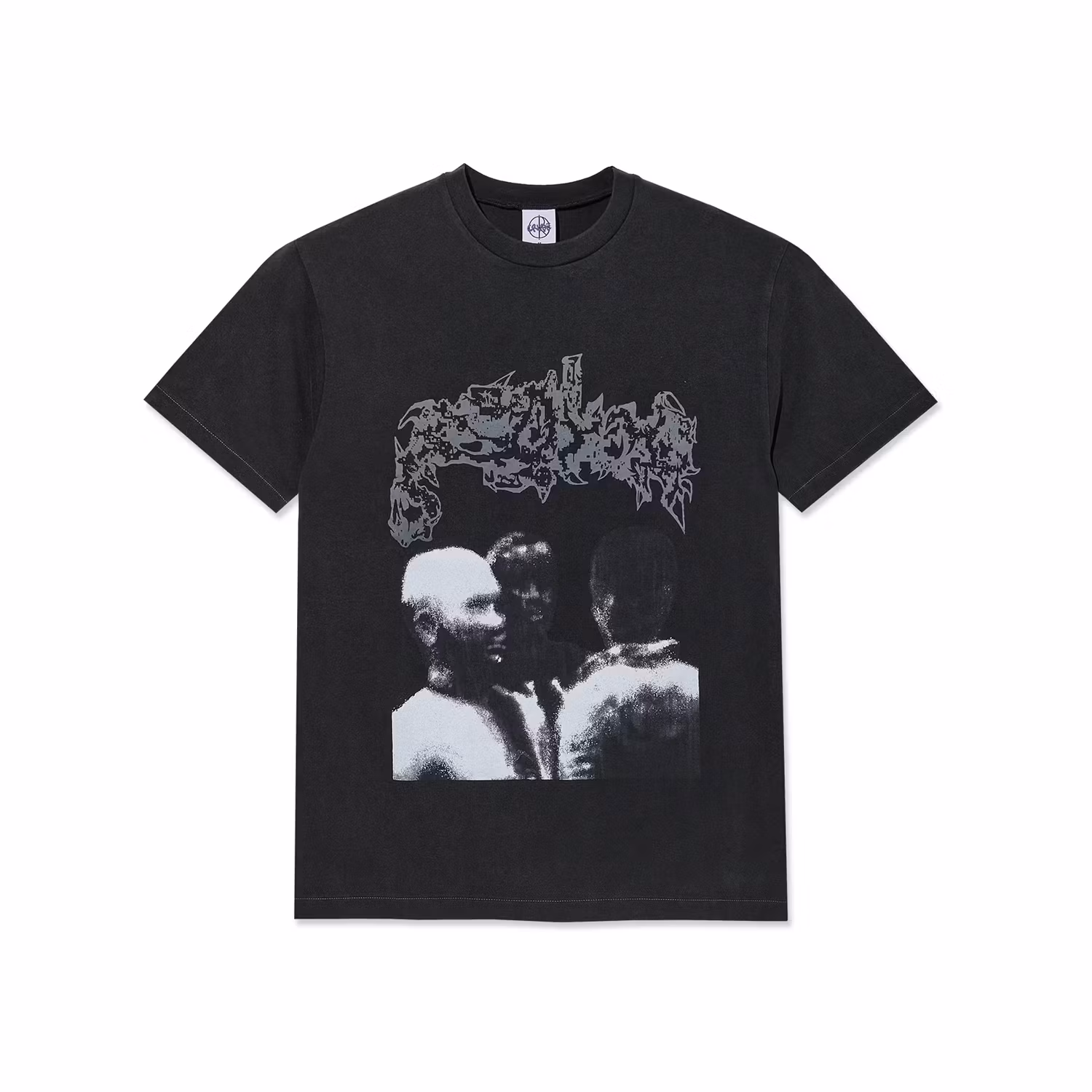 Polar Skate Co Band Tee Overhead Silver Black - Nordic Skateboard Suppy