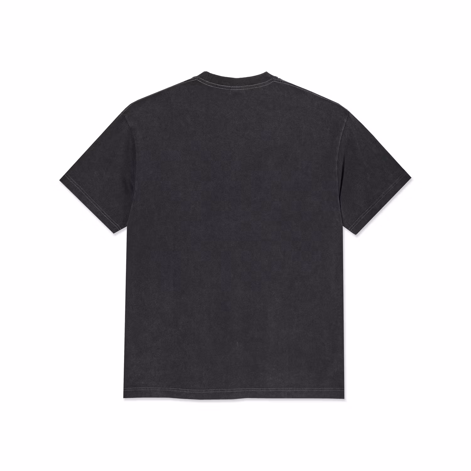 Polar Skate Co Tee Metal Logo Silver Black back - Nordic Skateboard Suppy