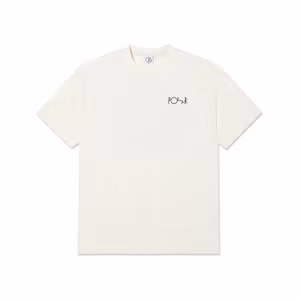 Polar Skate Co Contrast Tee Fill Logo Ivory Black