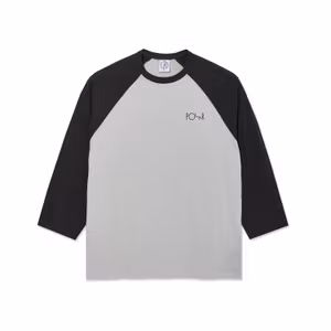 Polar Skate Co 3/4 Sleeve Tee Black Silver