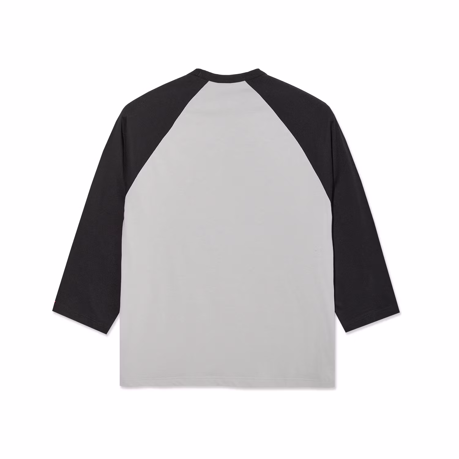 Polar Skate Co 3/4 Sleeve Tee Black Silver back - Nordic Skateboard Supply