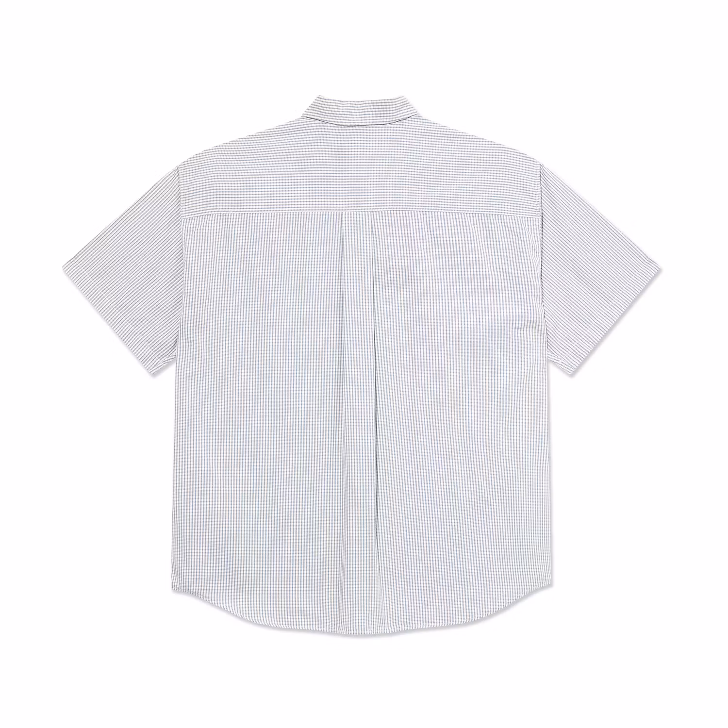 Polar Skate Co Mitch Shirt Blue Check back - Nordic Skateboard Supply