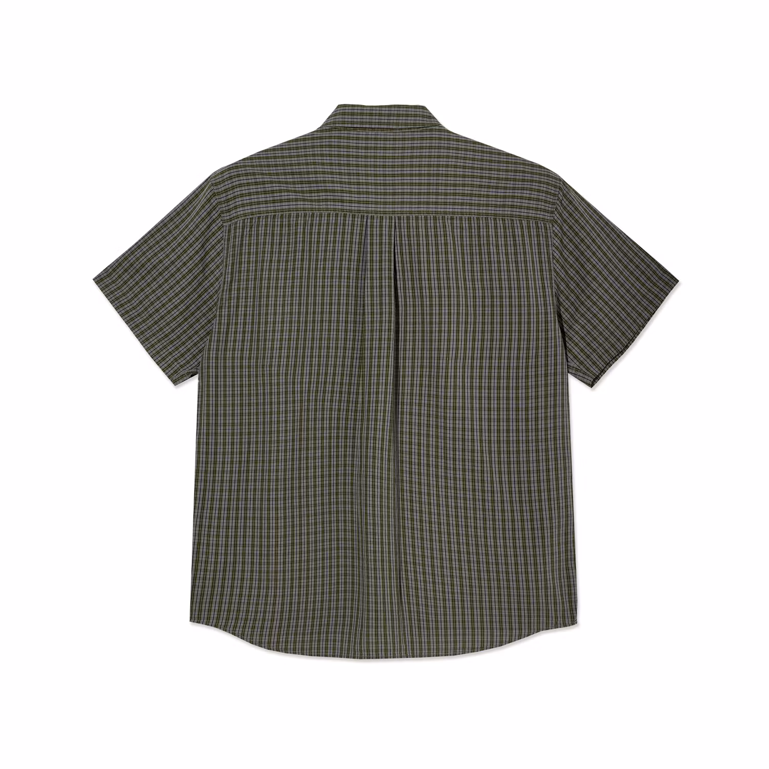 Polar Skate Co Mitchell Shirt Black Green back - Nordic Skateboard Supply
