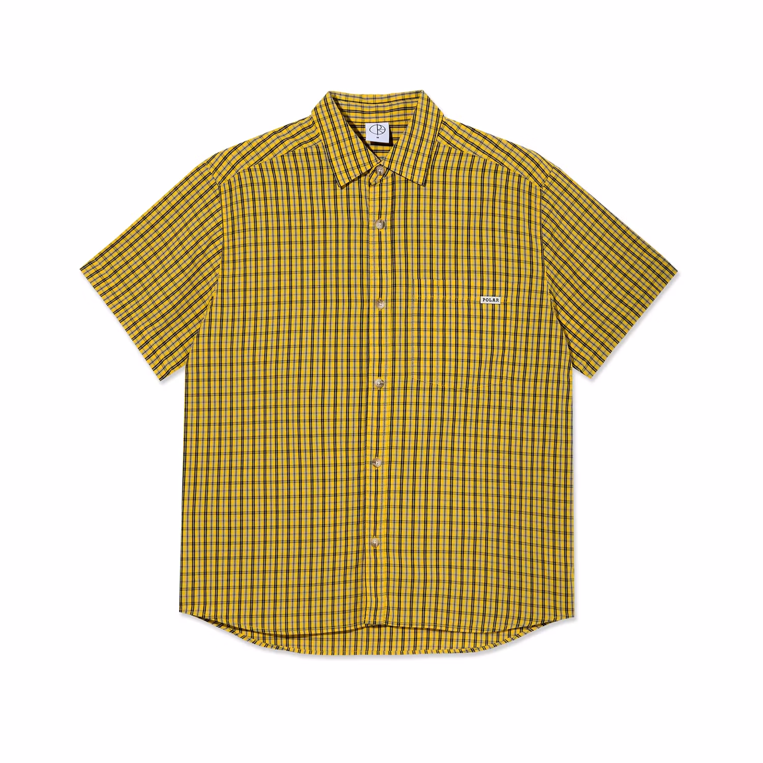 Polar Skate Co Mitchell Shirt Lemon Black - Nordic Skateboard Supply