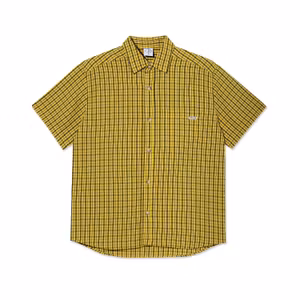 Polar Skate Co Mitchell Shirt Lemon Black