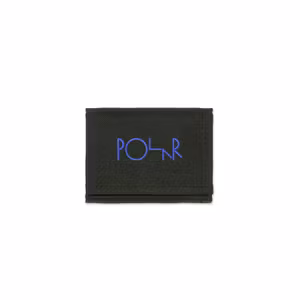 Polar Skate Co Key Wallet Script Logo (Black Blue)