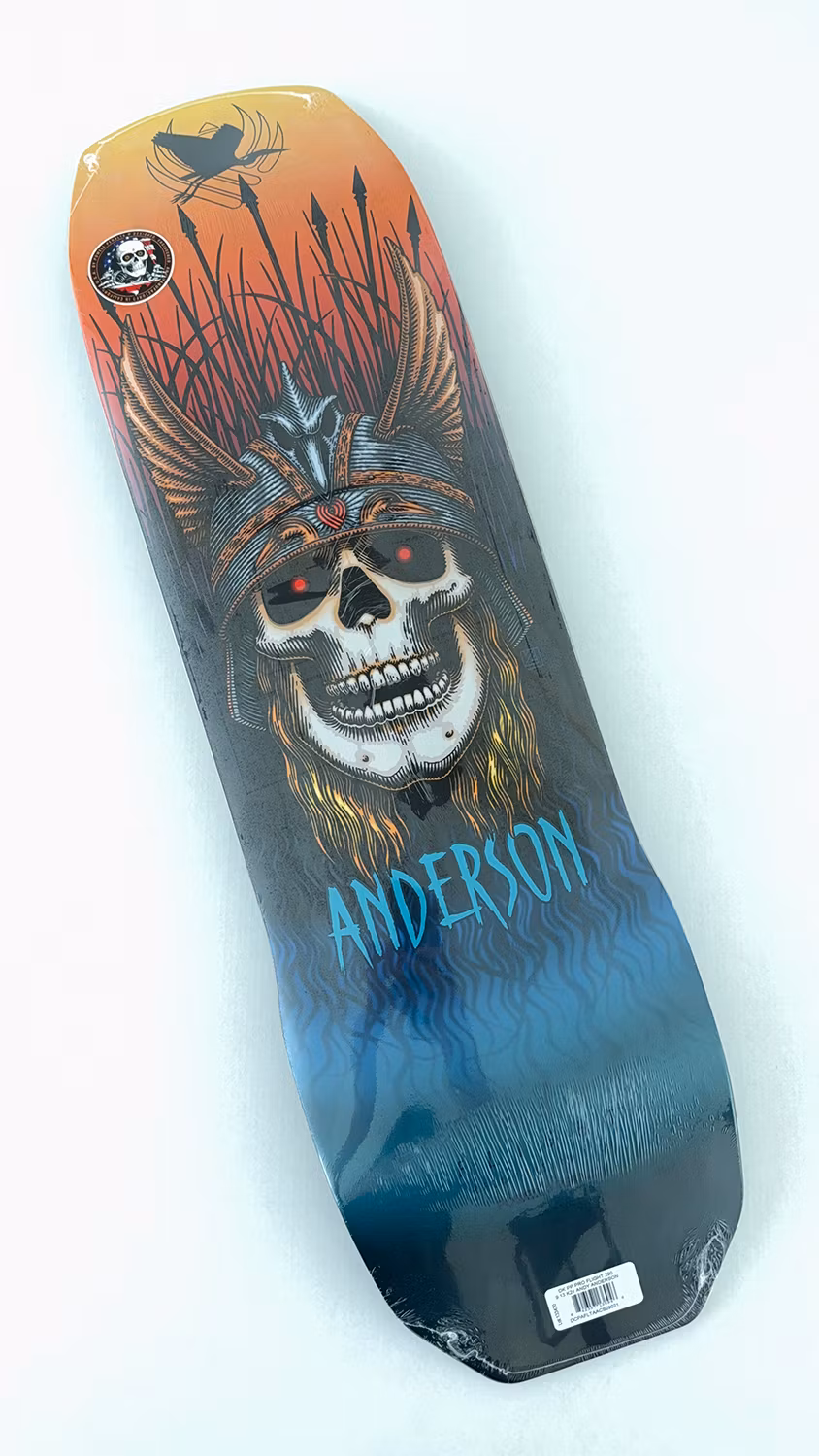 Powell Peralta Andy Anderson Heron Skull Flight Deck 9.13 graphic – Nordic Skateboard Supply