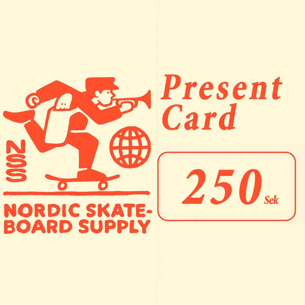 Nordic Skateboard Supply Present Card 250kr - Nordic Skateboard Supply