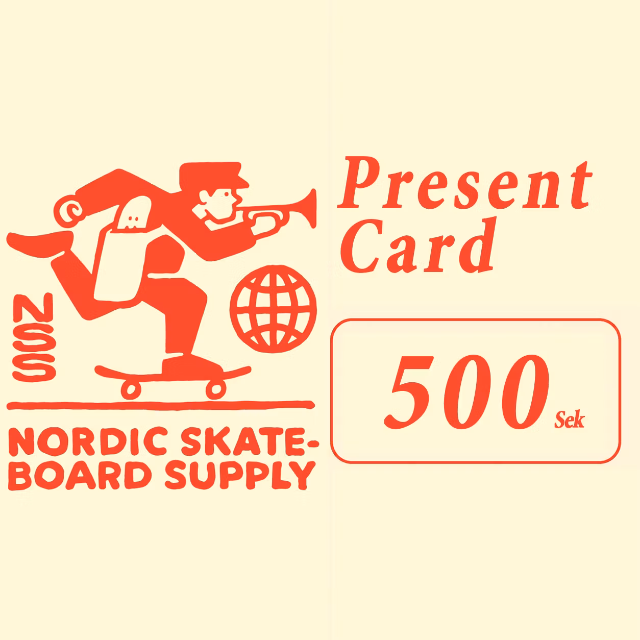 Nordic Skateboard Supply Present Card 500kr - Nordic Skateboard Supply
