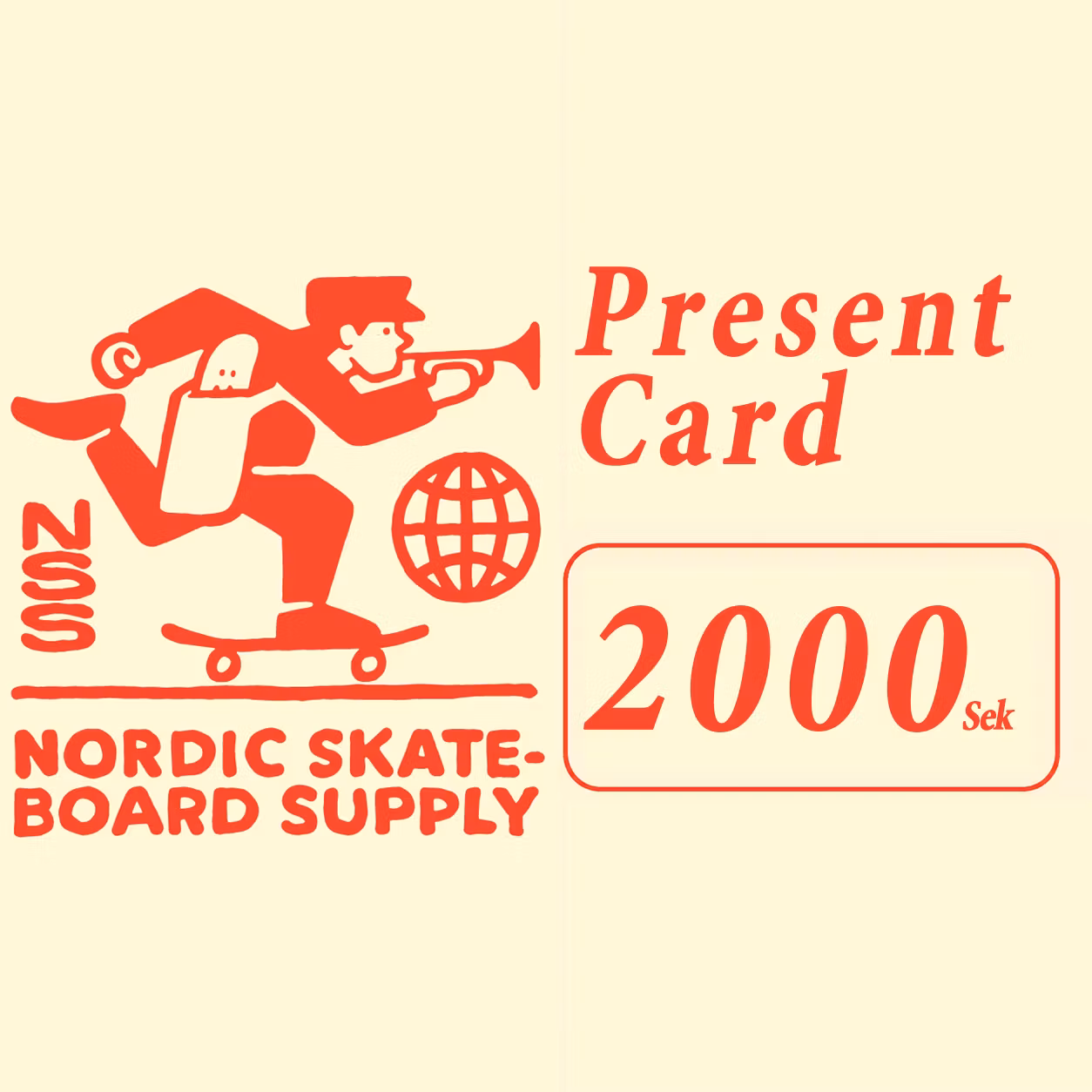 Nordic Skateboard Supply Present Card 1500kr - Nordic Skateboard Supply