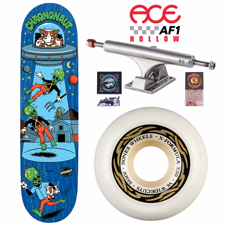 Chrononaut Moo Beam ACE Trucks Pro Complete Skateboard 56mm – Nordic Skateboard Supply