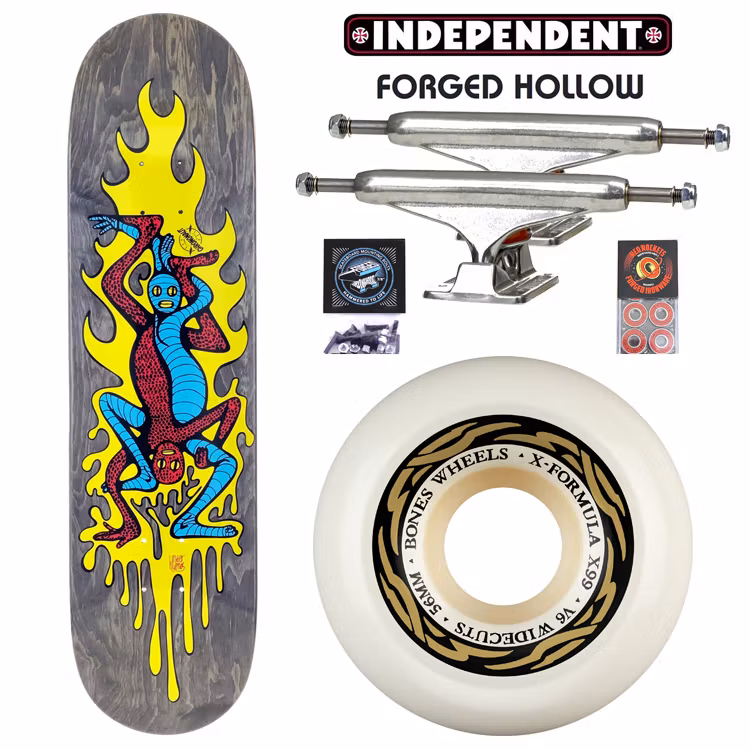 Chrononaut Lizard People Twin Tail Pro Complete Skateboard 56mm – Nordic Skateboard Supply