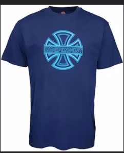T-Shirt Independent Convex Logo Dark Navy