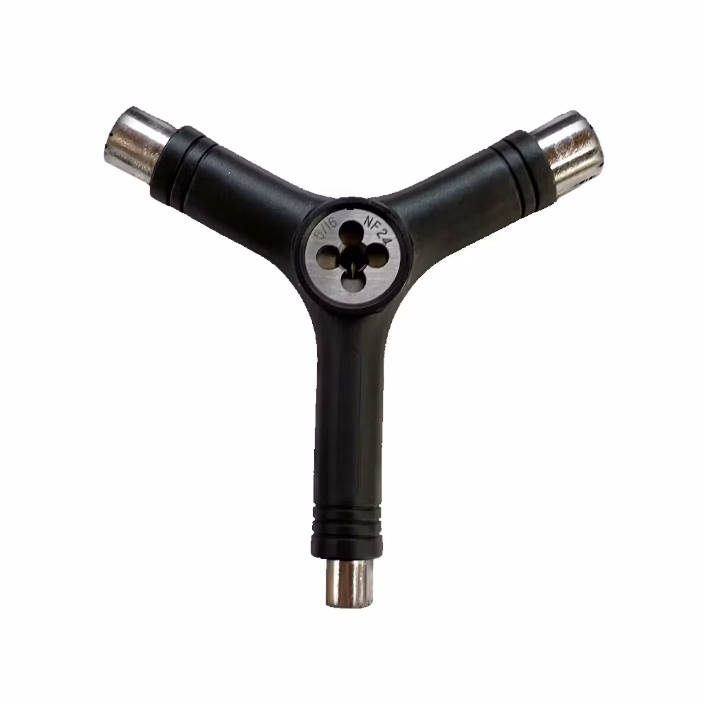 Skateboard Y Tool With Rethreader black – Nordic Skateboard Supply