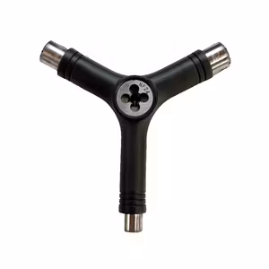 Skateboard Tool Y-Tool with Rethreader (Black)