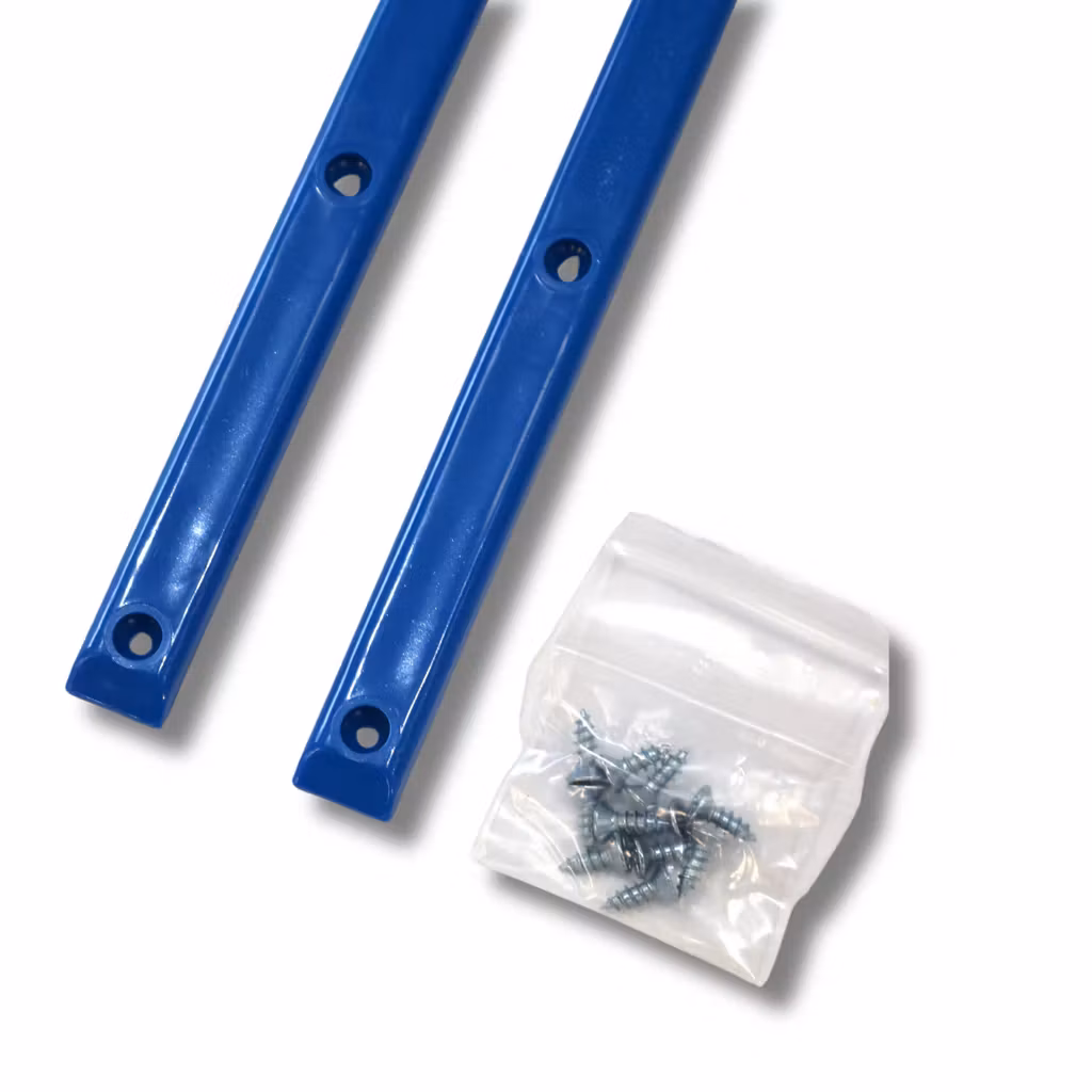 Skateboard Rails blue low profile screws – Nordic Skateboard Supply