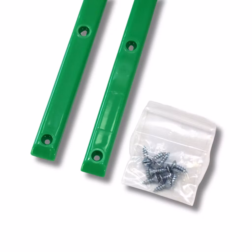 Skateboard Rails green low profile screws – Nordic Skateboard Supply