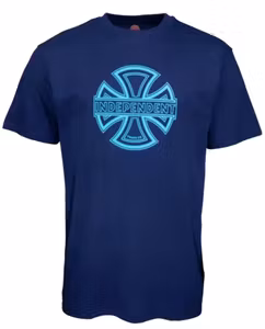 T-Shirt Independent Convex Logo Dark Navy