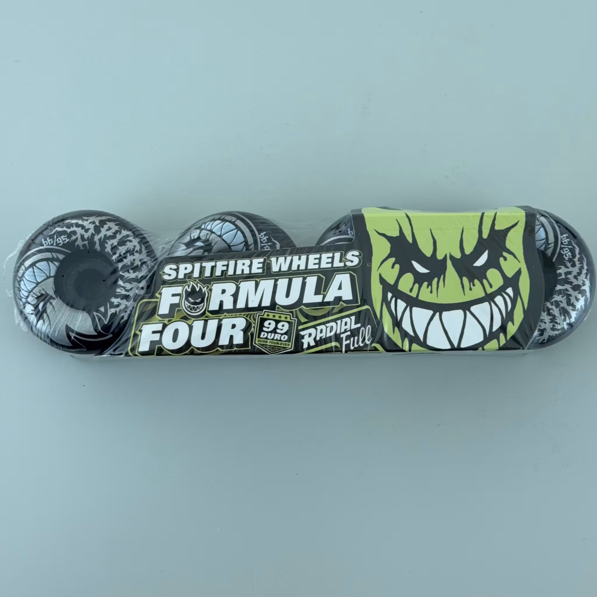 Spitfire Wheels Formula Four Radial Full Death Mask Skateboard Wheels 99a 56mm packaging – Nordic Skateboard Supply