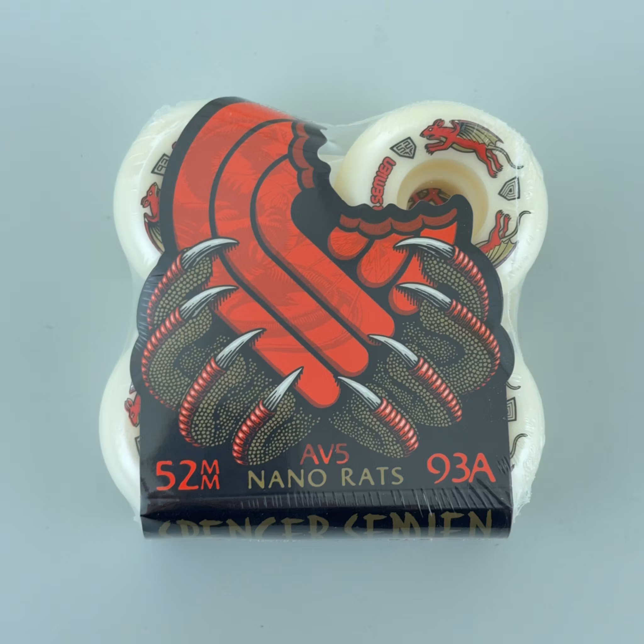 Powell Peralta Dragon Formula Spencer Semien Nano Rat 52mm x 30mm 93a packiging - Nordic Skateboard Supply