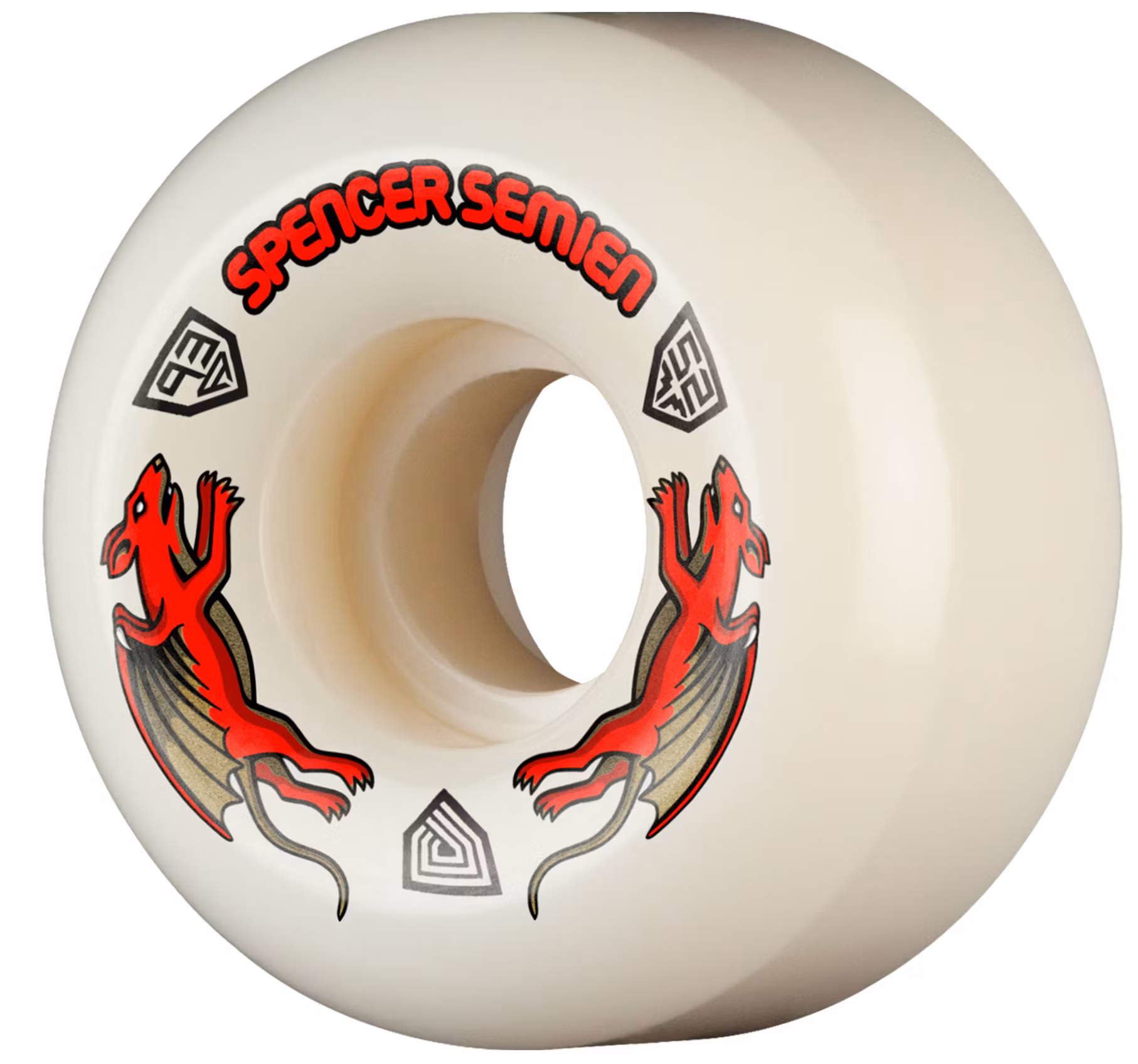 Powell Peralta Dragon Formula Spencer Semien Nano Rat 52mm x 30mm 93a - Nordic Skateboard Supply
