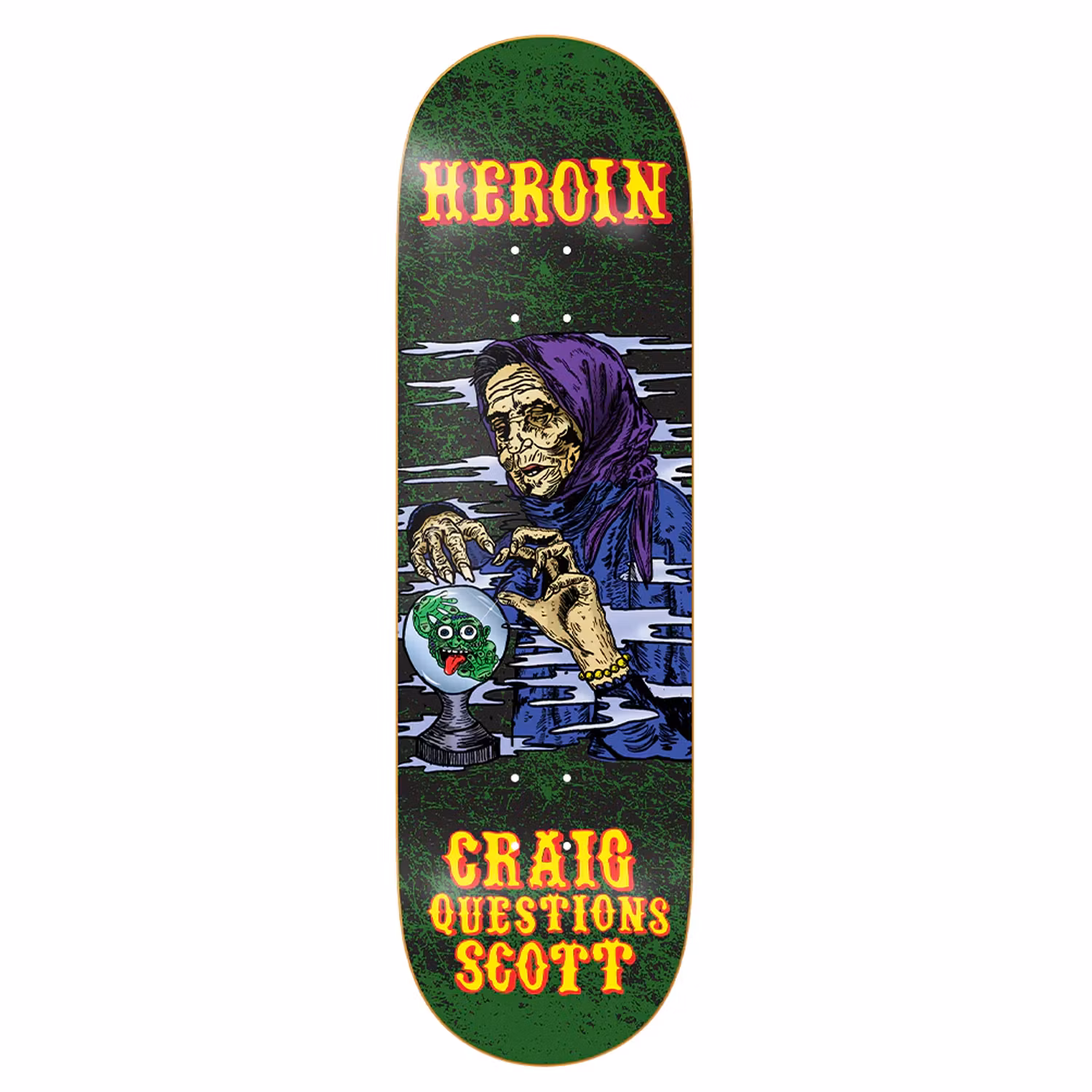 Heroin Skateboards Craig Questios Fortune Teller 9.25 inch - Nordic Skateboard Supply