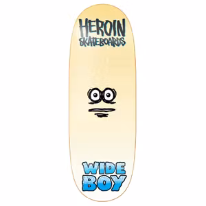 Heroin Skateboards Wide Boy Face 10.75''