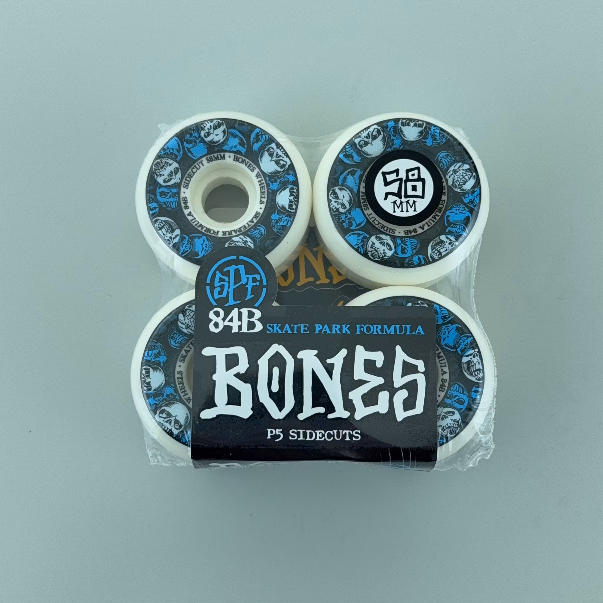 Bones SPF Skateperk Formula P5 sidecut Skateboard Wheels 84b 58mm packiging – Nordic Skateboard Supply