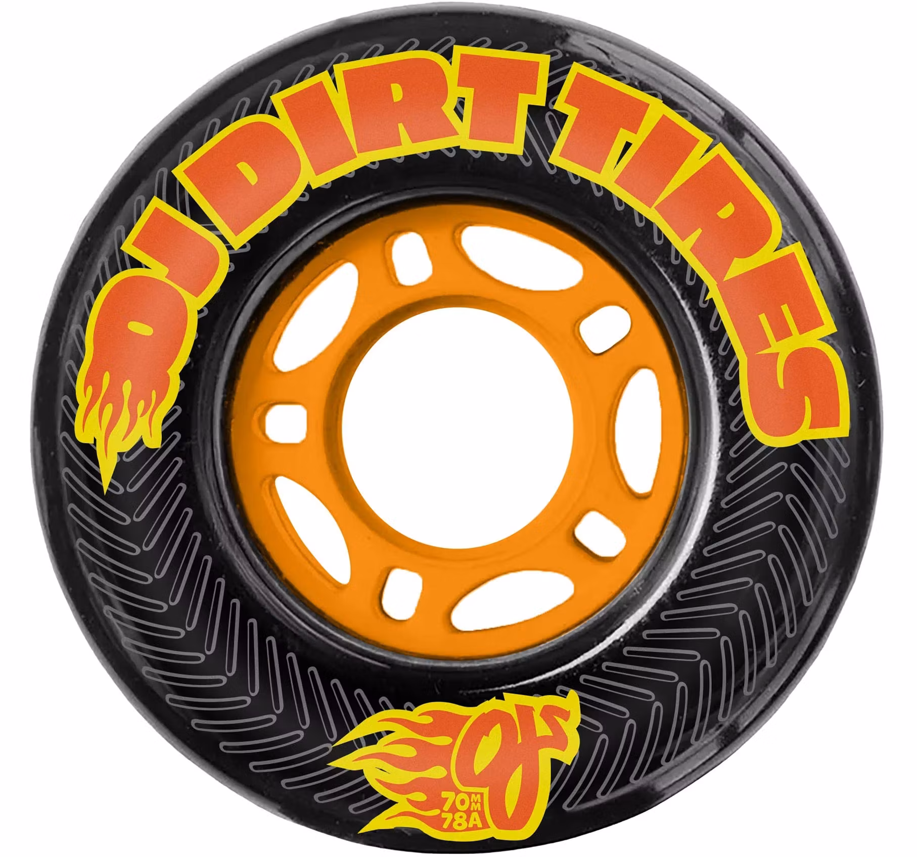 OJ Wheels Thunder Juice Offroad Dirt Tires Cruiser Skateboard Wheels 78a 70mm graphic – Nordic Skateboard Supply