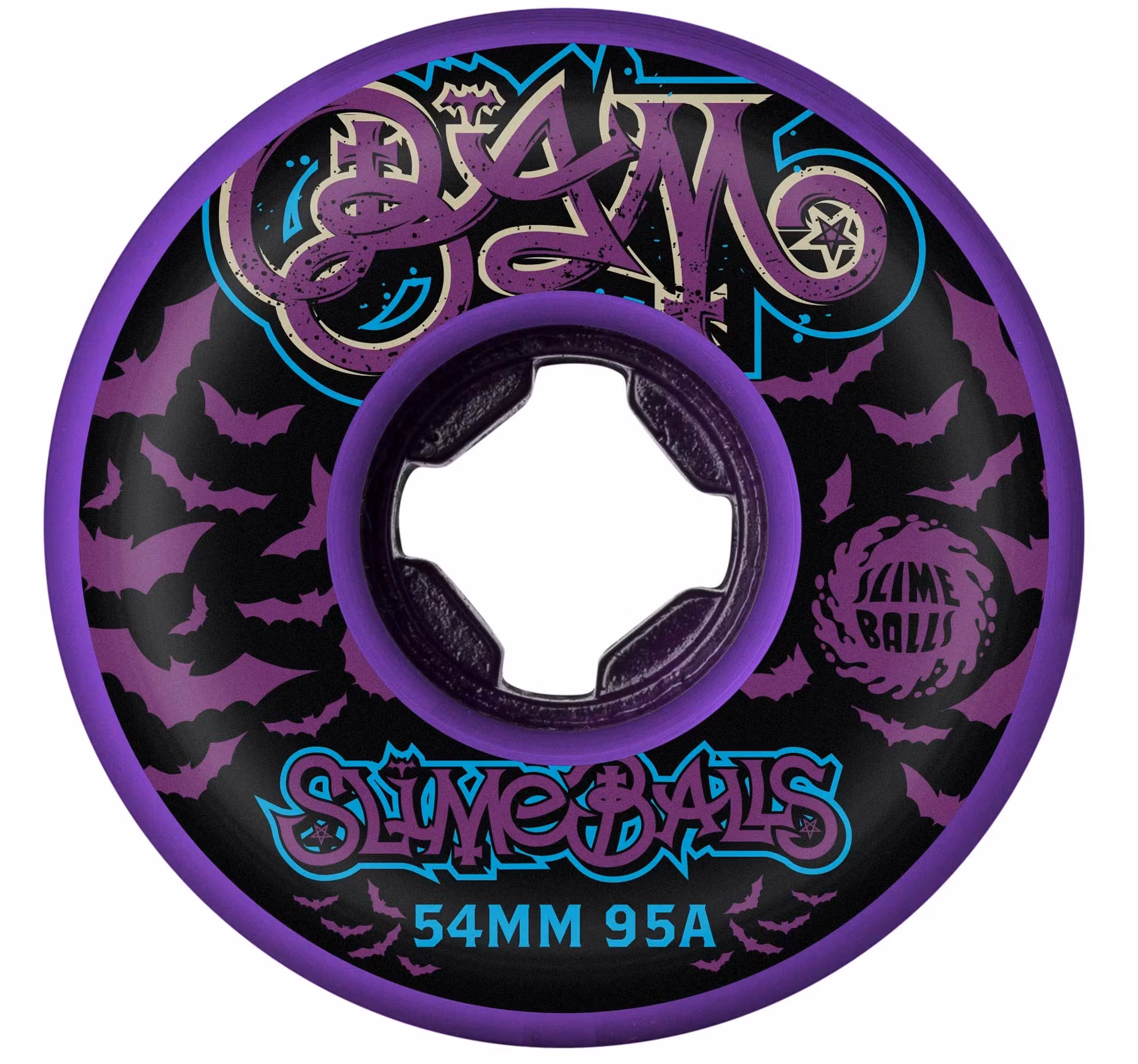 Slime Balls Wheels Bam Margera Guest Hardline Skateboard Wheels 95a 54mm Purple – Nordic Skateboard Supply