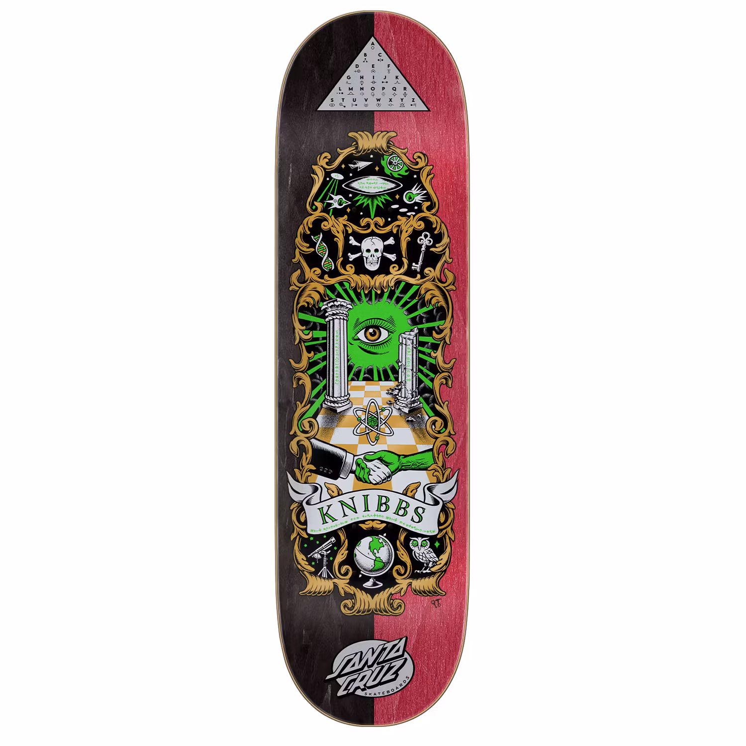 Skateboard Santa Cruz Knibbs Cryptic 8.5 inch - Nordic Skateboard Supply