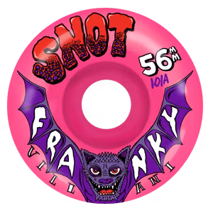 Snot Wheels Franky Villani Classic Neon Pink 56mm 101a