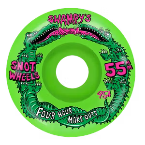 Snot Wheels Swampy’s Four Hour Make Outs Conical Neon Green 55mm 95a