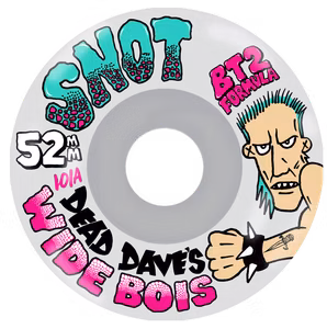Snot Wheels Dead Dave Wide Boys Clear 52mm 101a