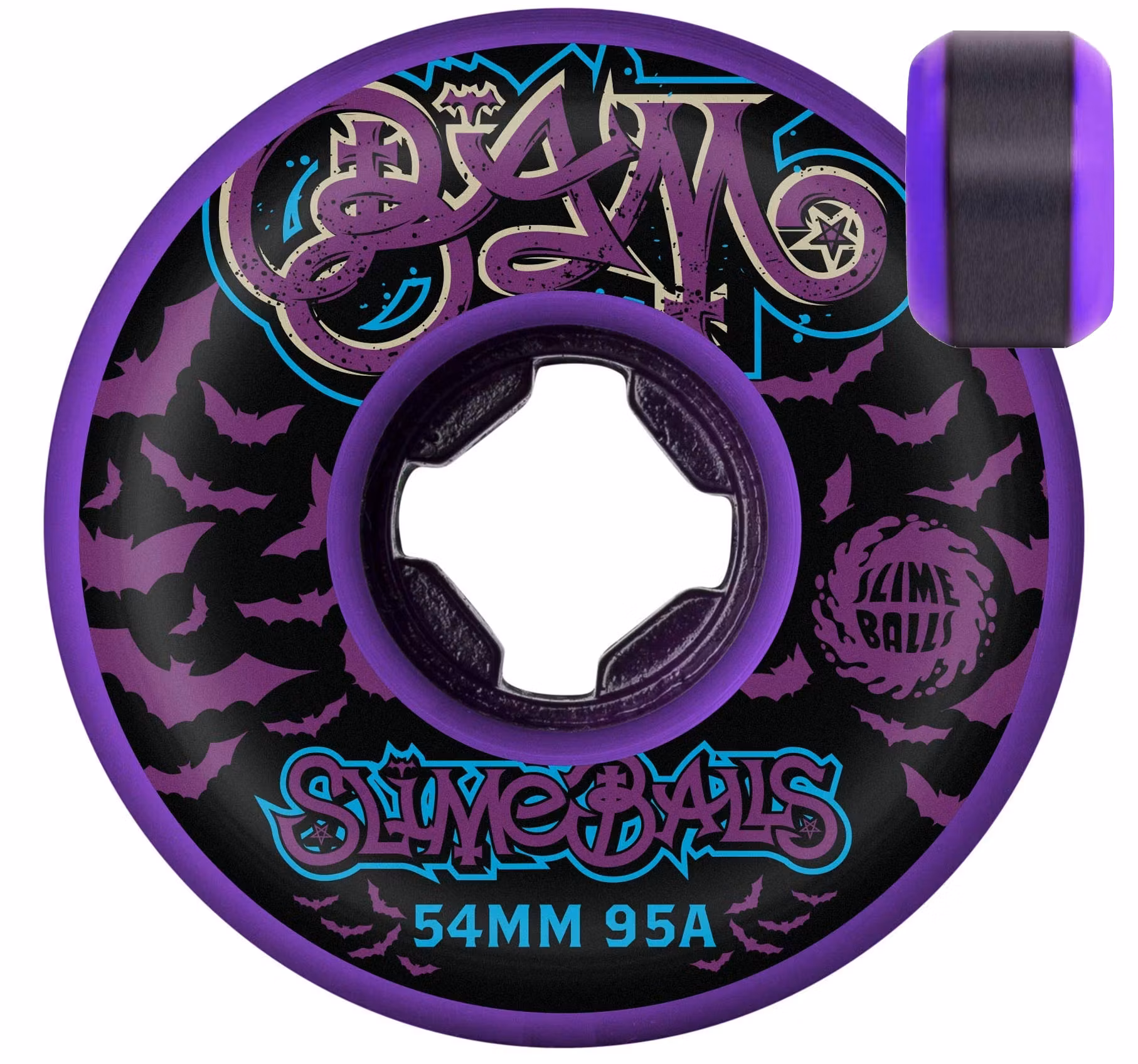 Slime Balls Wheels Bam Margera Guest Hardline Skateboard Wheels 95a 54mm Purple duo – Nordic Skateboard Supply
