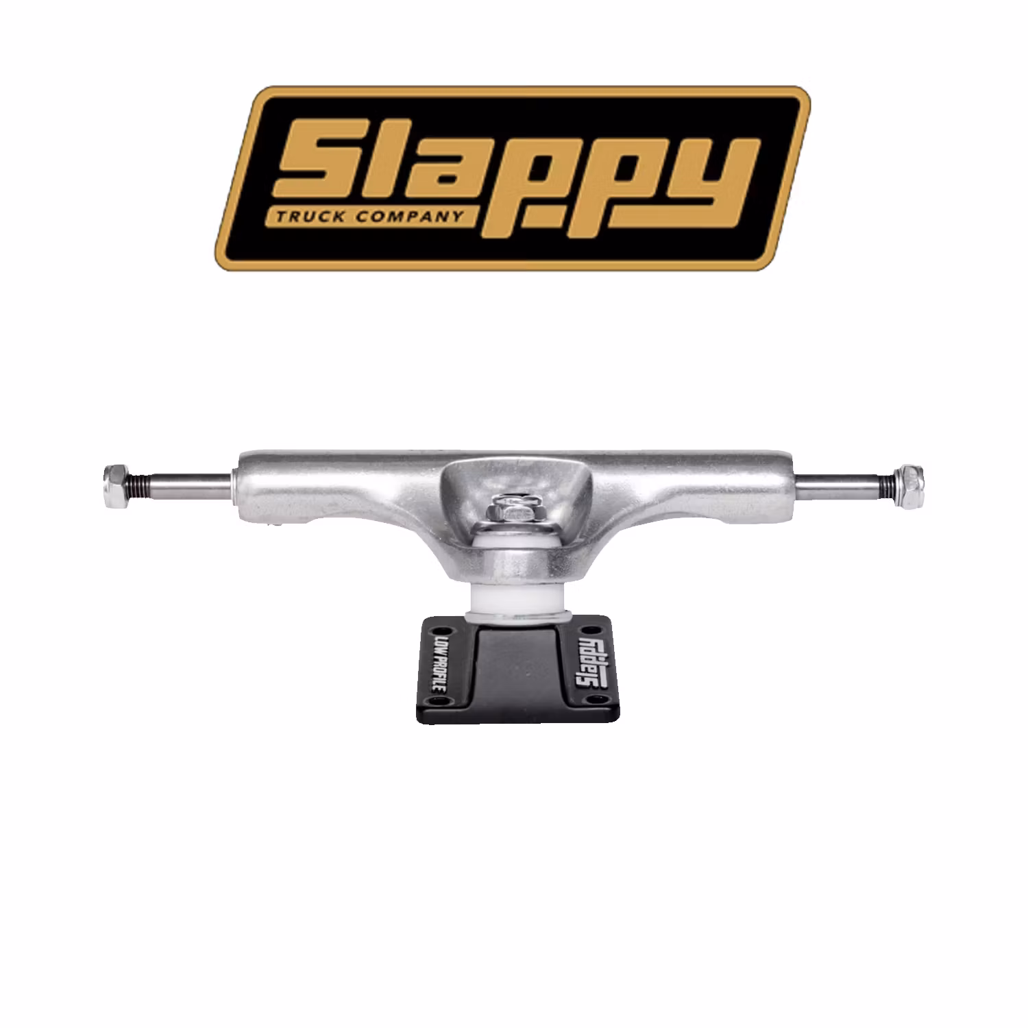 Slappy Trucks ST1 Hollow Light Low Skateboard Truck 8.5 polished black front – Nordic Skateboard Supply