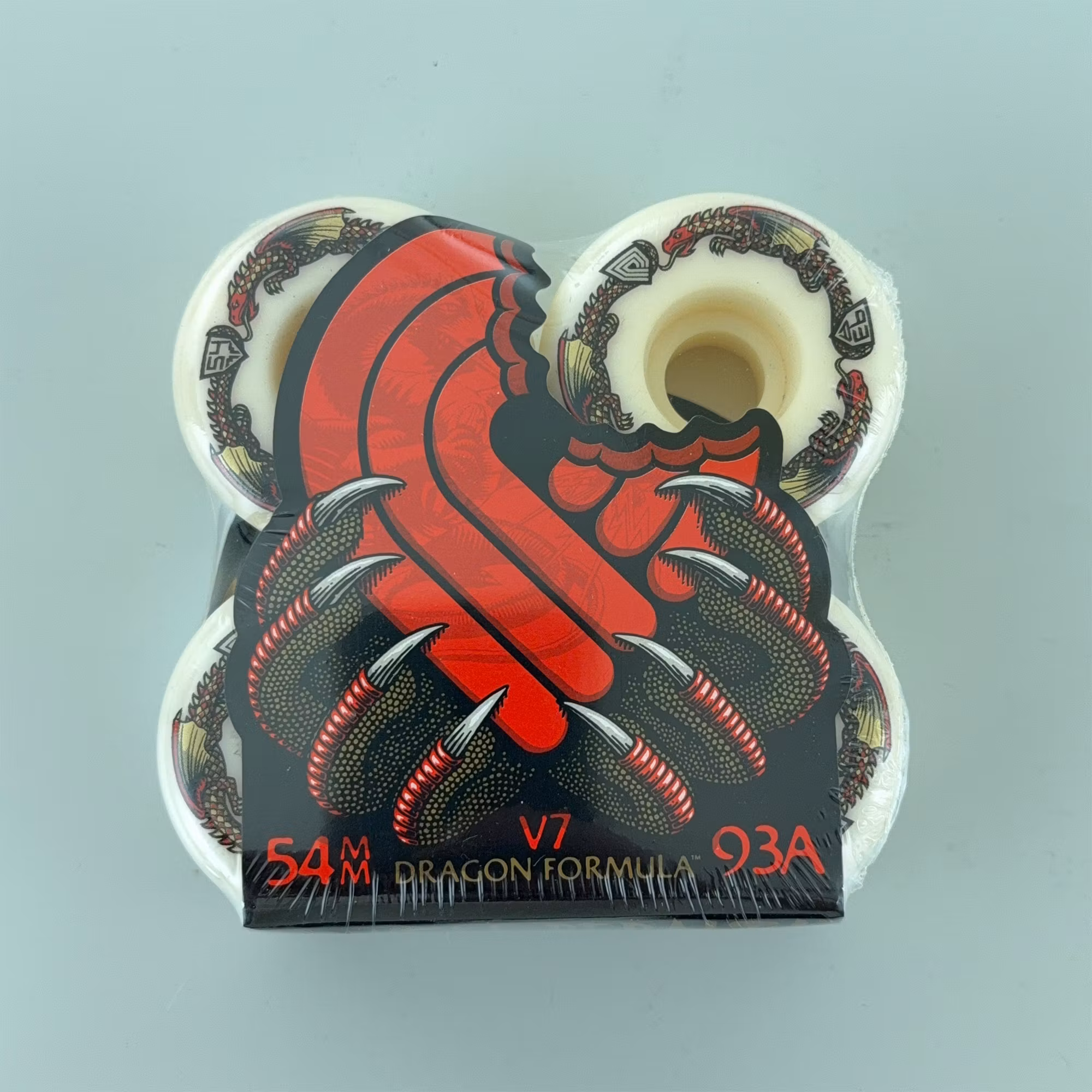 Powell Peralta Dragon Formula Skateboard Wheels 93a 54mm x 34mm V7 Double Locks pakaging – Nordic Skateboard Supply