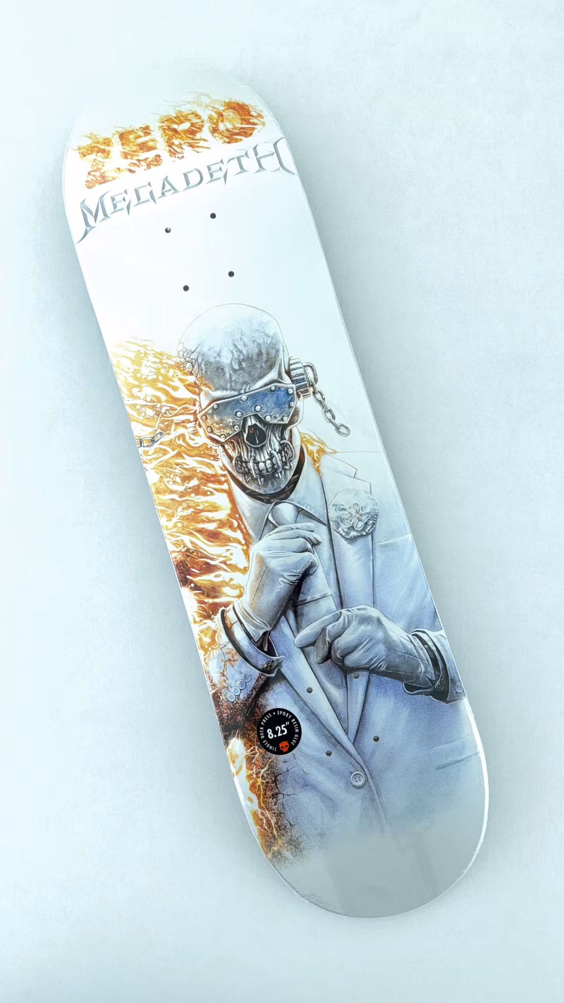 Zero Skateboards Megadeath X Zero Skateboard 8.25 inch graphic – Nordic Skateboard Supply