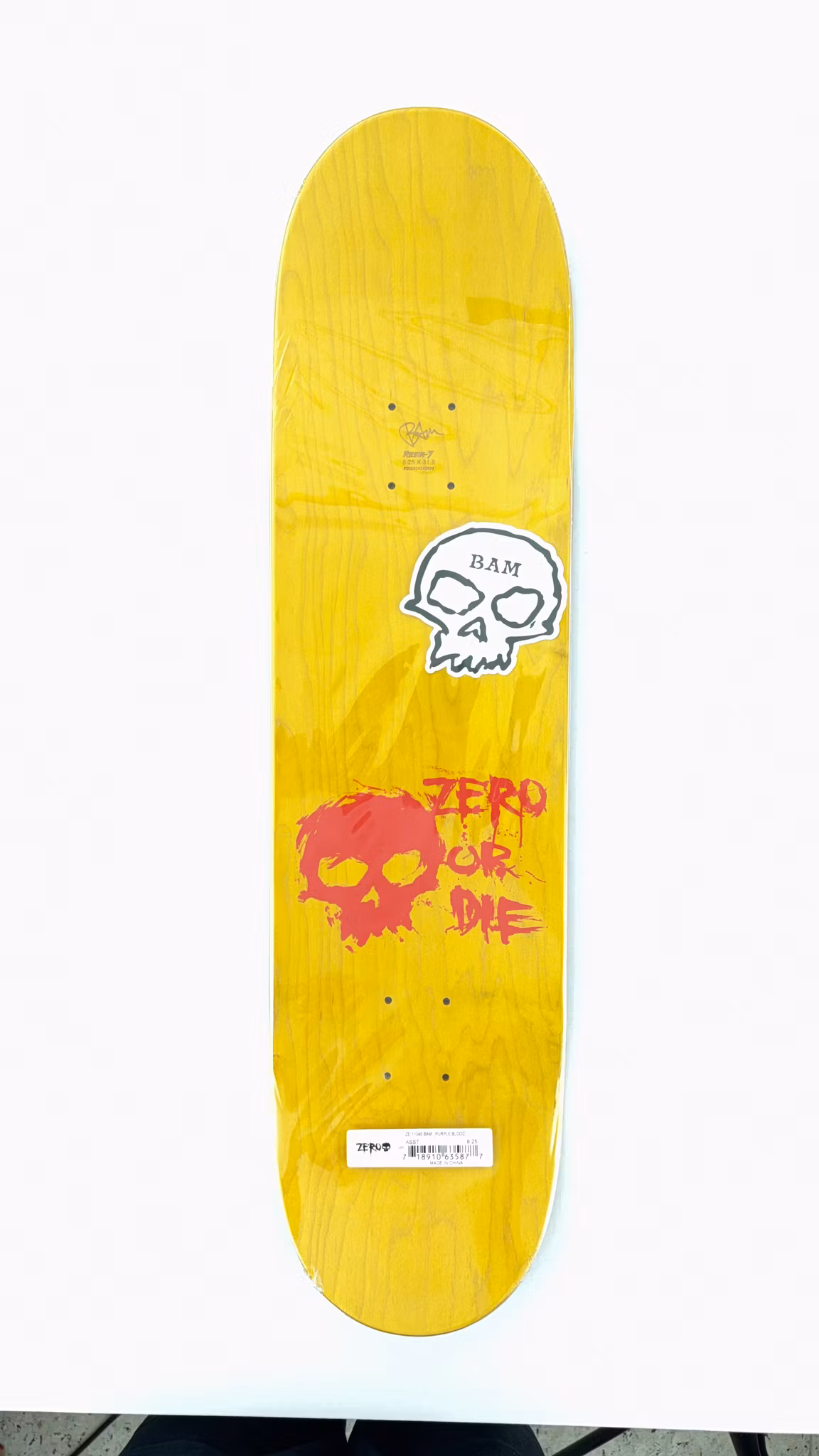 Zero Skateboards Bam Margera Purple Blood Skateboard 8.25 inch shape – Nordic Skateboard Supply