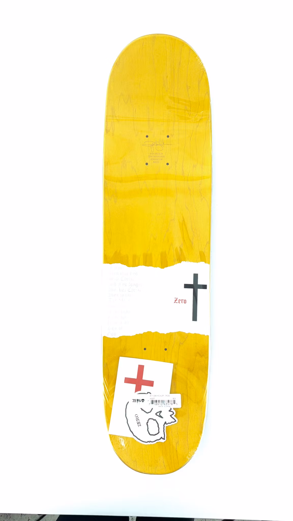 Zero Skateboards Sheckler Cross Skateboard 8.5 inch shape – Nordic Skateboard Supply