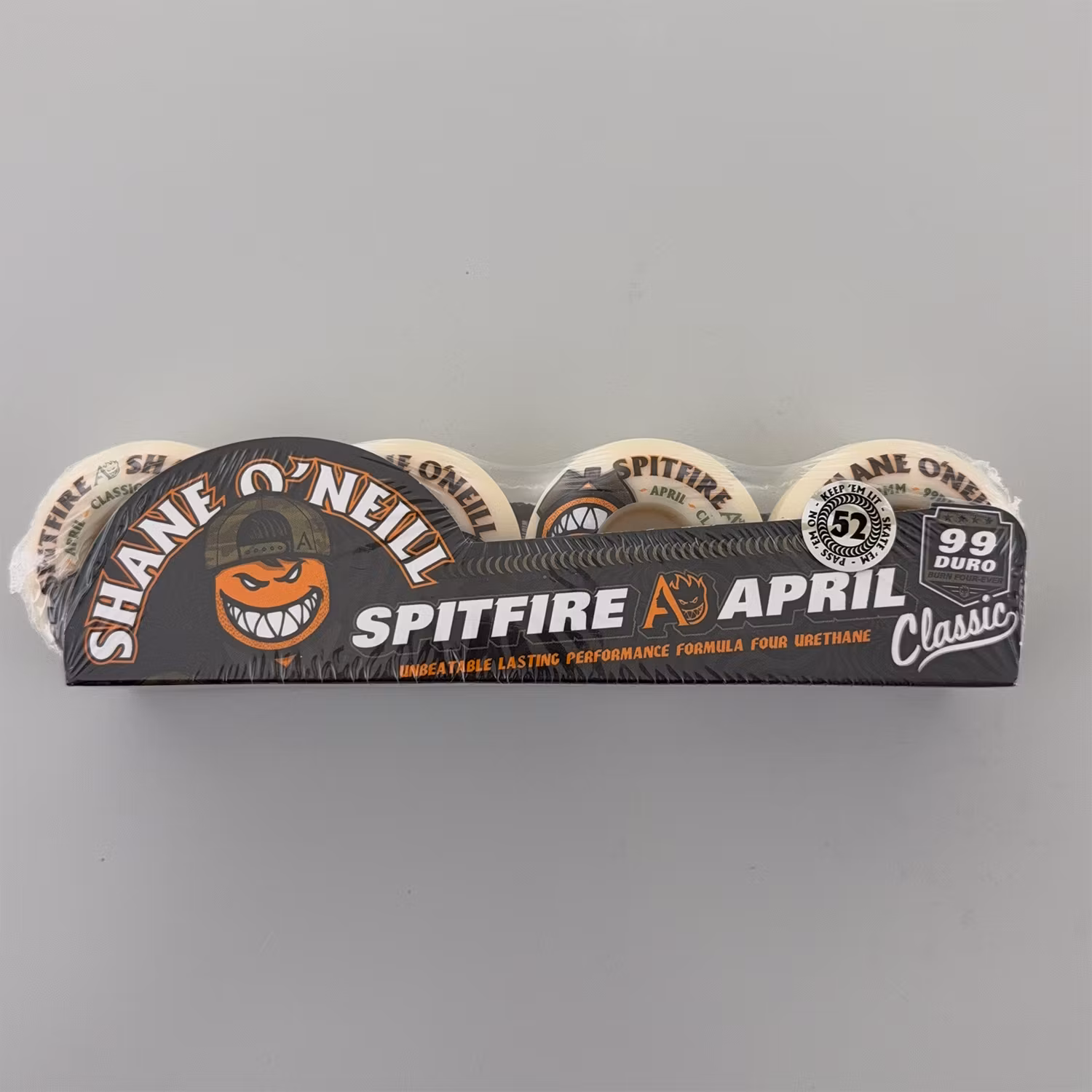 Spitfire Wheels Formula Four Classic Shane O'neill Skateboard Wheels 99a 52mm packaging – Nordic Skateboard Supply
