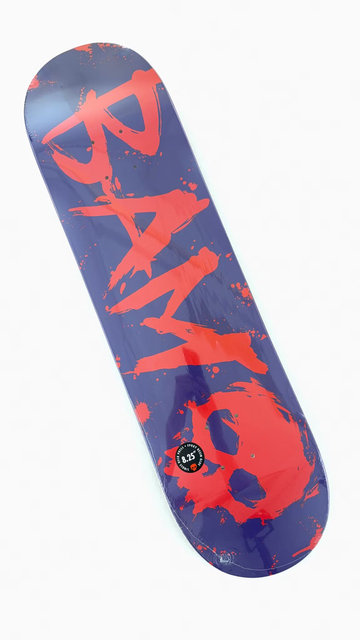 Combo Pack Zero Bam Purple Blood 8,25 inch deck graphic X Snot Wheels Wide Boys Clear 54mm 99a - Nordic Skateboard Supply