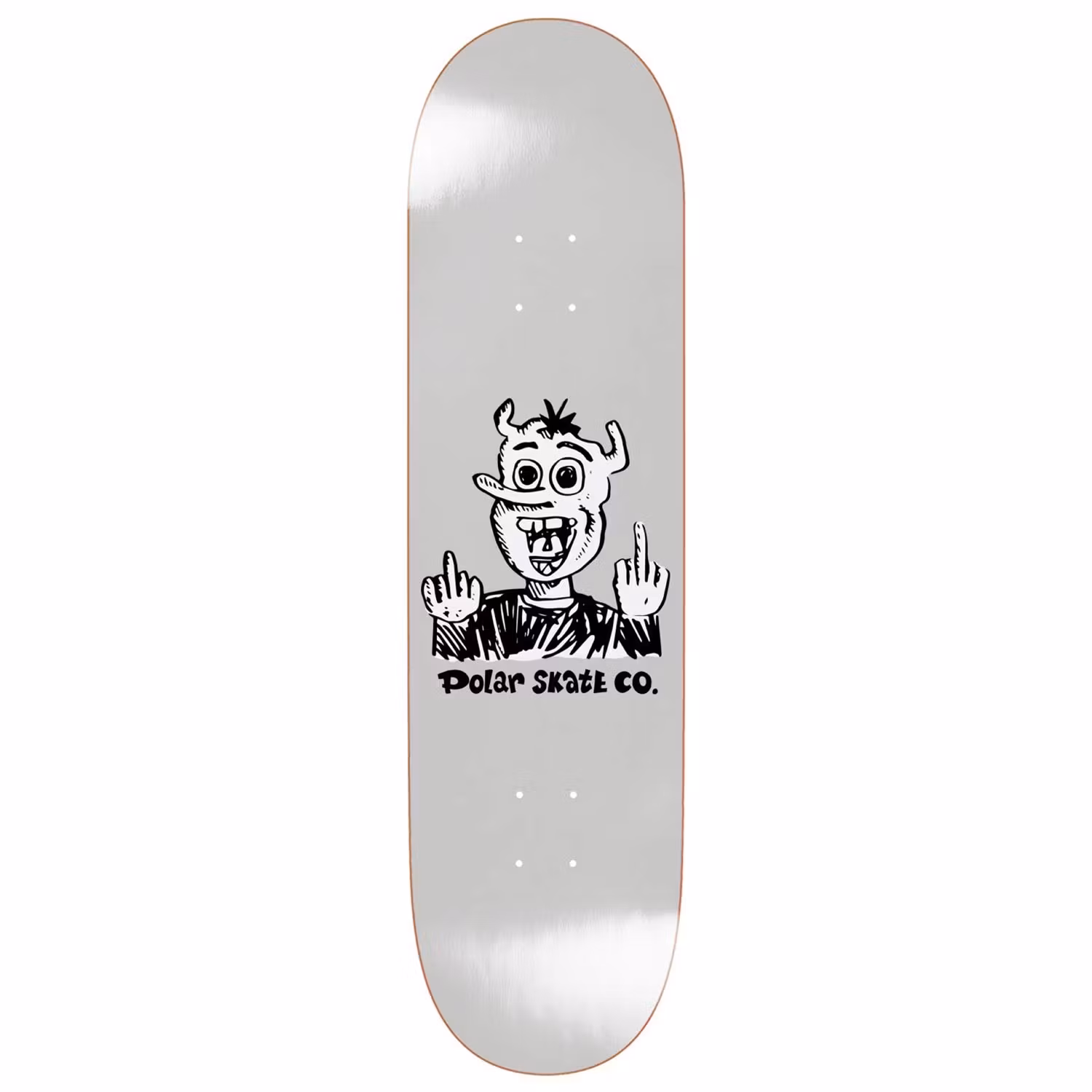 Skateboard Polar Up Yours - Grey 8.5 inch - Nordic Skateboard Supply