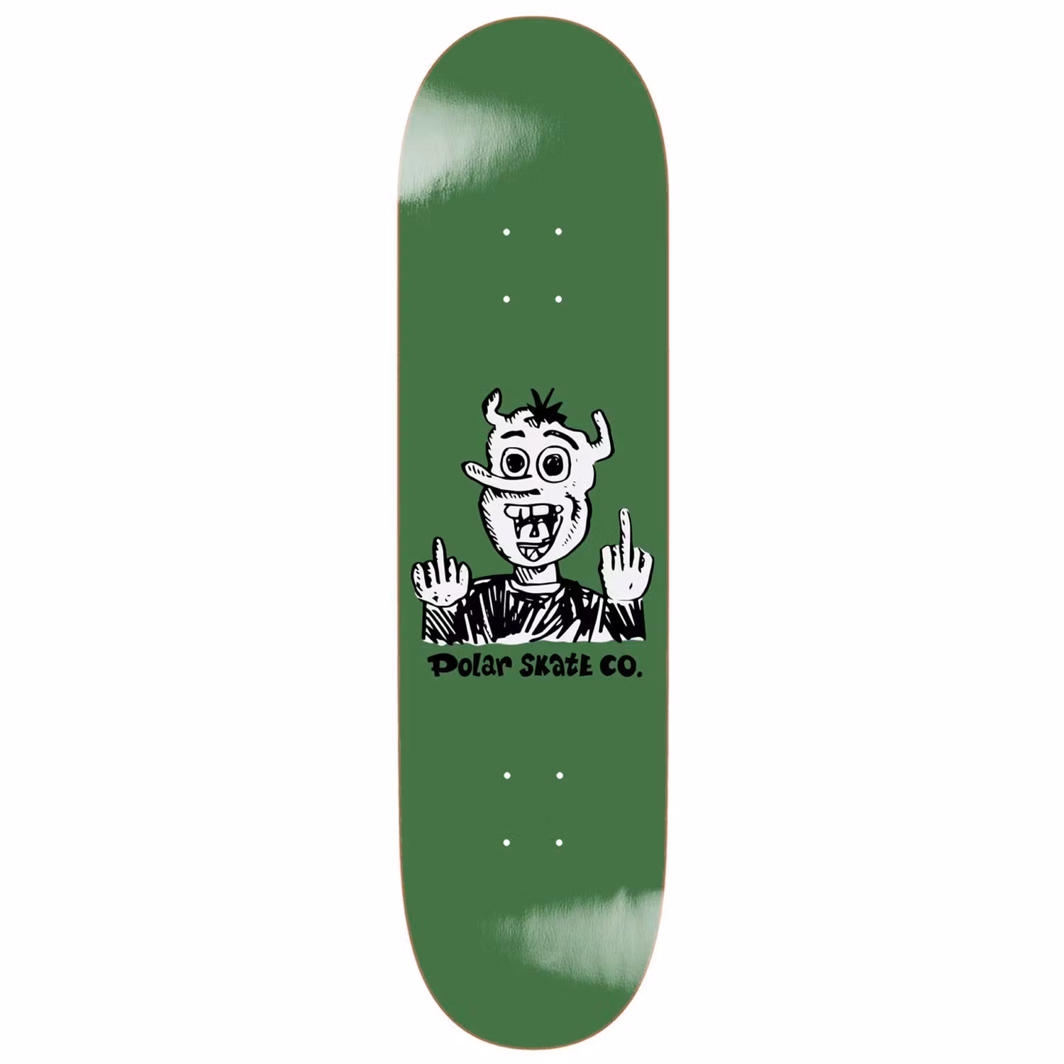 Skateboard Polar Up Yours - Green 8.25 inch - Nordic Skateboard Supply
