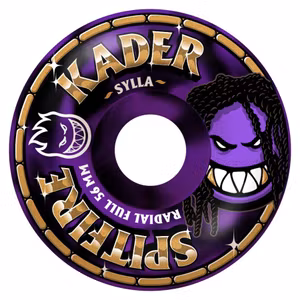 Spitfire Wheels Formula Four Kader Sylla Radial Full 56mm 99a Black Purple Swirl